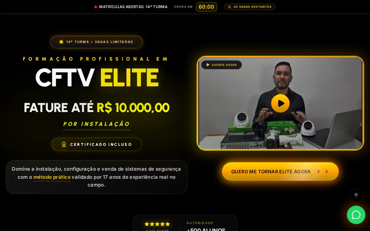 Site Curso de CFTV